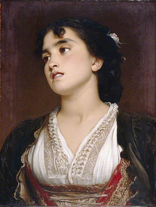 A Roman Peasant Girl, 1840, Frederic Leighton