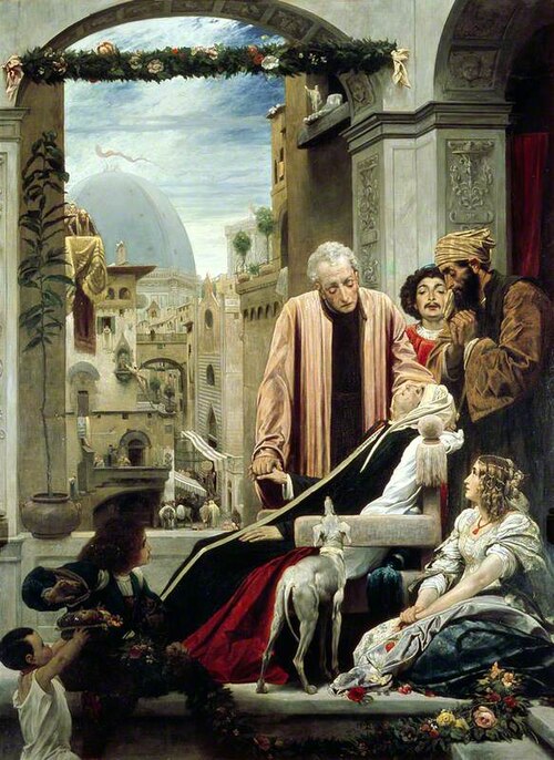 The Death of Brunelleschi, 1852, Frederic Leighton