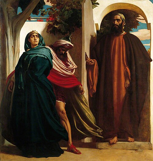 Jezebel and Ahab, 1863, Frederic Leighton