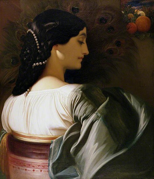 La nanna, Pavonia, 1859, Frederic Leighton