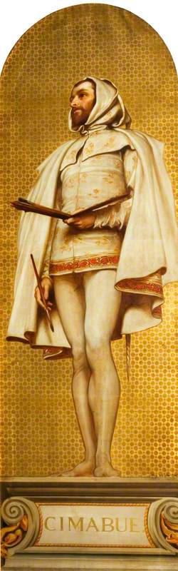 Giovanni Cimabue (1240–1302) (design for a mosaic in the Victoria and Albert Museum), 1868, Frederic Leighton