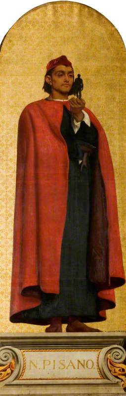 Nicola Pisano (c.1220/1225–c.1284) (design for a mosaic in the Victoria and Albert Museum), 1868, Frederic Leighton