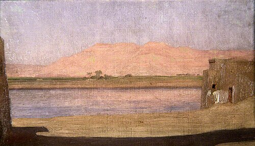A Temple on the Nile, 1868, Frederic Leighton
