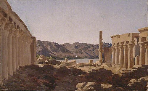 The Temple of Philae, 1868, Frederic Leighton