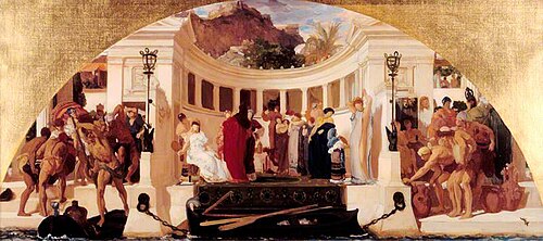 The Arts of Industry as Applied to Peace (study for a wall painting in the Victoria and Albert Museu, 1870, Frederic Leighton