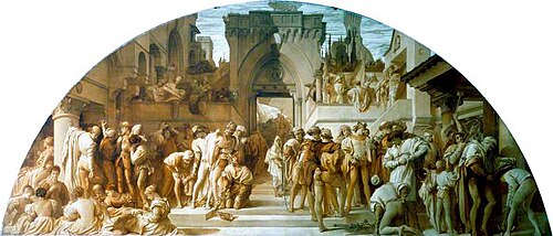 The Arts of Industry as Applied to War (cartoon for a wall painting in the Victoria and Albert Museu, 1872, Frederic Leighton