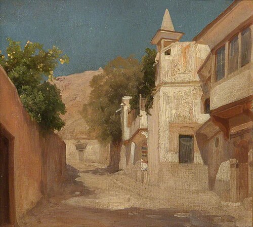 Richard and Isobel Burton's House in Damascus, 1873, Frederic Leighton