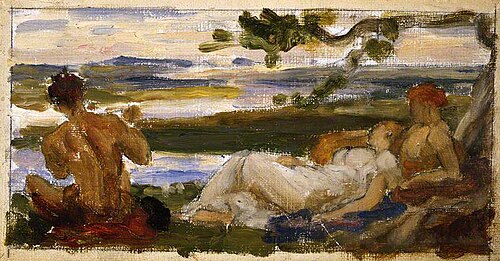 Colour Sketch for 'Idyll', 1880, Frederic Leighton