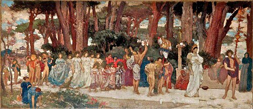 The Daphnephoria (sketch), 1875, Frederic Leighton