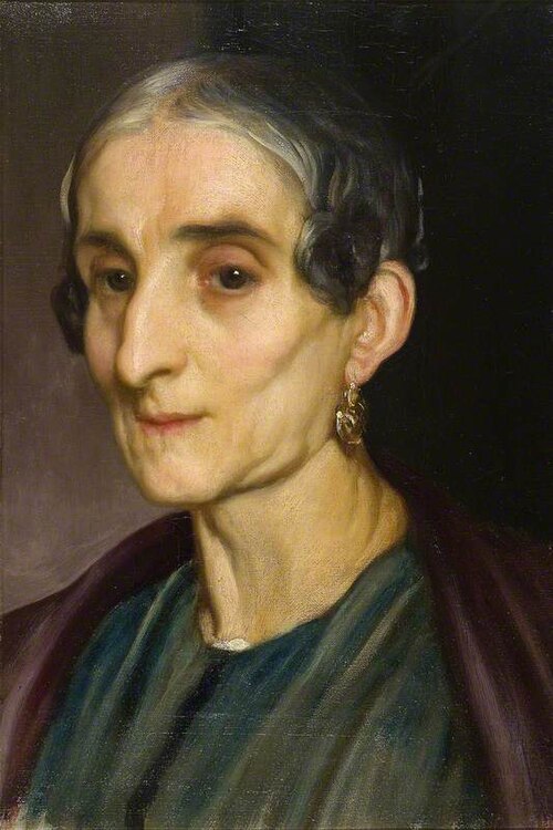 Head of an Old Italian Woman, 1850, Frederic Leighton