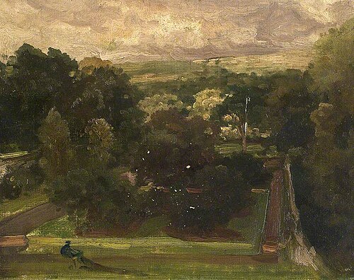 Sketch: A Garden Scene, 1879, Frederic Leighton