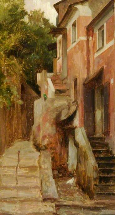A Street in Lerici, Italy, , Frederic Leighton