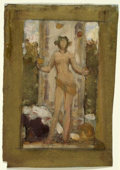 Colour Sketch for 'Antique Juggling Girl', 1874, Frederic Leighton