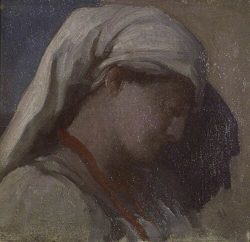 Head of a Girl: Study for 'Summer Moon', 1872, Frederic Leighton