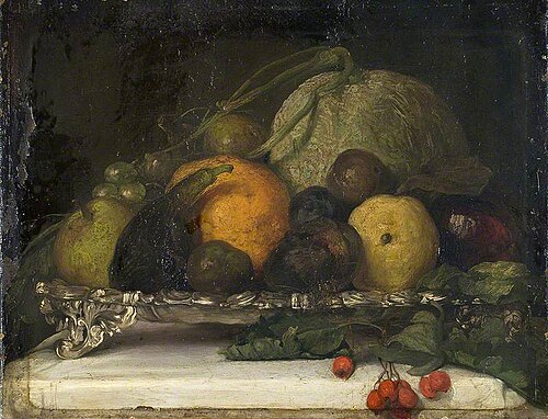 Still Life, Fruit, 1850, Frederic Leighton