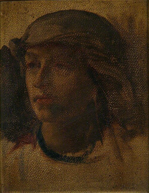 Head of a Girl, , Frederic Leighton