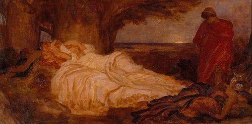 Colour study for 'Cymon and Iphigenia', 1884, Frederic Leighton