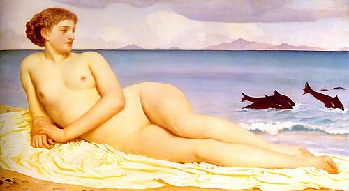 Actée, nymphe du rivage, 1858, Frederic Leighton