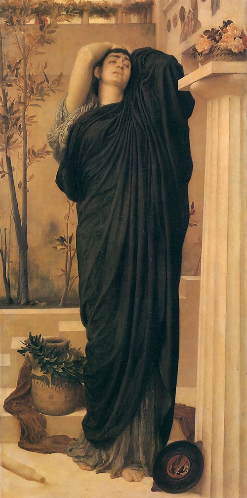 Electra at the Tomb of Agamemnon, 1869, Frederic Leighton