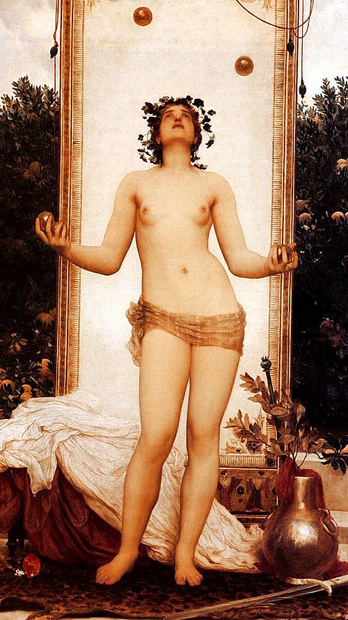 The antique juggling girl, 1873, Frederic Leighton