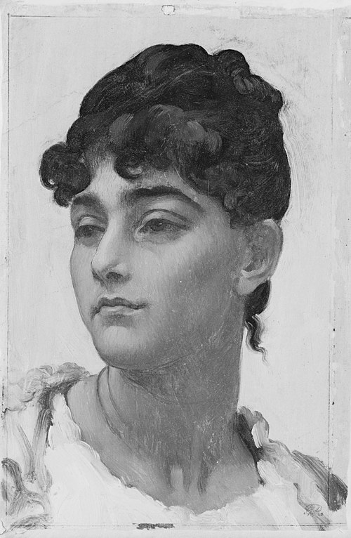 Head of an Italian Girl, 1856, Frederic Leighton