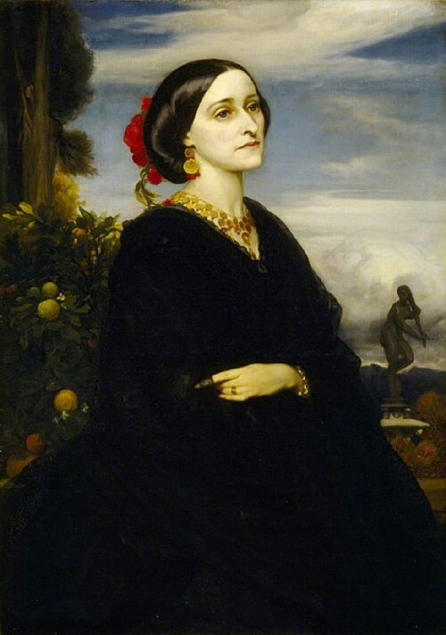 Augusta Frances East, Lady Hoare (d.1903), 1858, Frederic Leighton