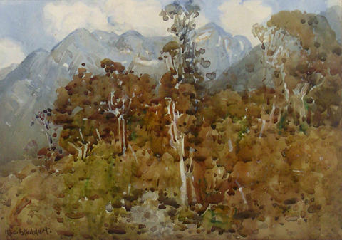 Mount Rolleston, Otira, 1917, Margaret Stoddart