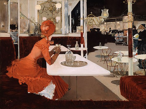 The Café, 1883, Fernand Lungren