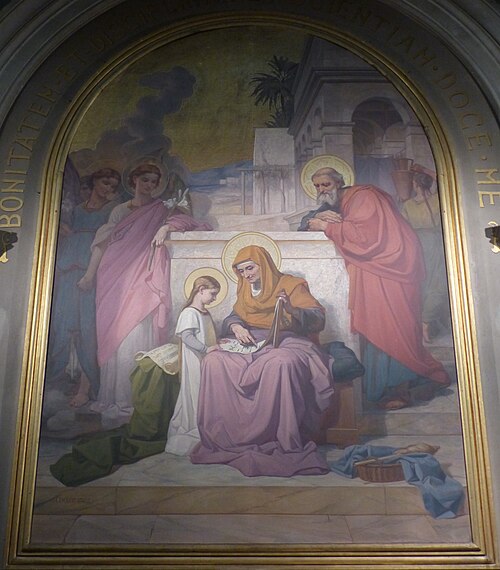 l’Éducation de la Vierge (Melchior Doze), 1883, Melchior Doze