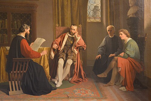 Benedetto Varchi Reads His Storia Fiorentina to Cosimo I, 1862, Giuseppe Ciaranfi