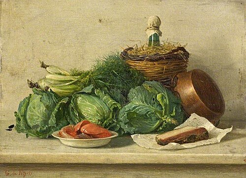 Still Life of Vegetables, 1900, Giuseppe De Nigris