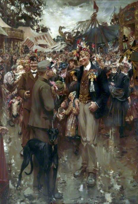 The Beaux of the Hiring Fair, , Joseph Thorburn Ross