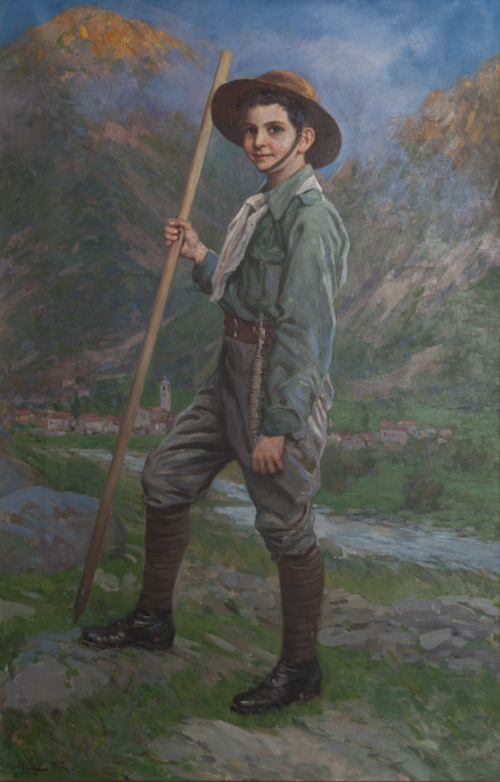 Portrait of Umberto II of Savoy-Carignano, 1915, Antonio Zoppi