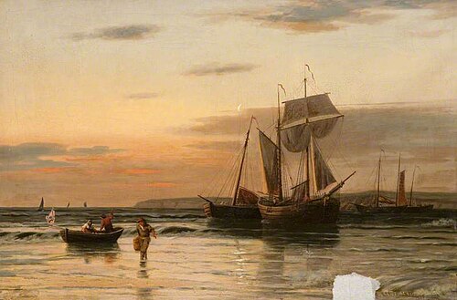 View near Bournemouth, 1850, Henry Lewis