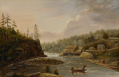 Cheever's Mill on the St. Croix River, 1847, Henry Lewis