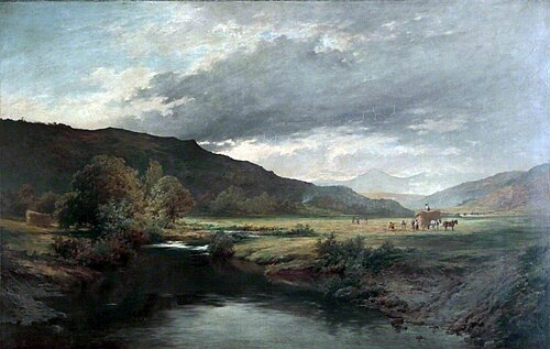 Sunshine and Cloud, View near Capel Curig, 1875, John Finnie
