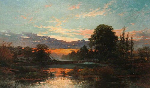 Sunset at Pangbourne, 1878, John Finnie