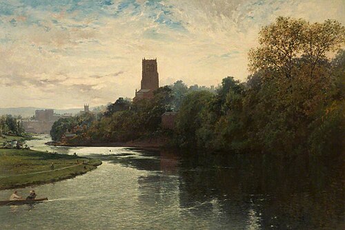 Chester with St John's Church, 1879, John Finnie