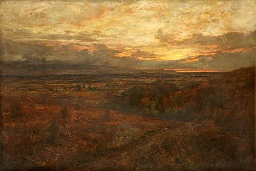 The Close of a Stormy Day, Vale of Clwyd, 1893, John Finnie