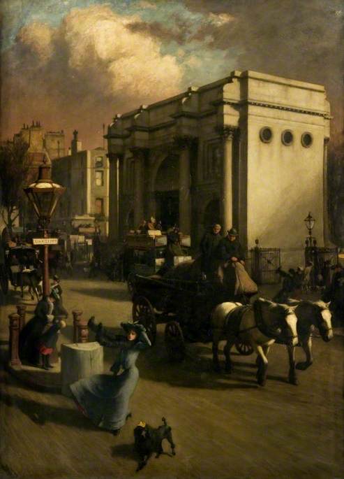 March Winds, the Marble Arch, 1900, Charles Henry Malcolm Kerr