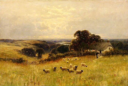 Meadow with Sheep, , Sidney Pike