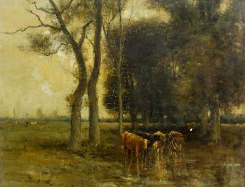 Landscape with Cattle, , Archibald David Reid
