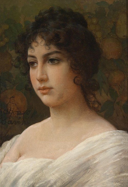 Mädchenportrait, 1908, Alfonso Savini
