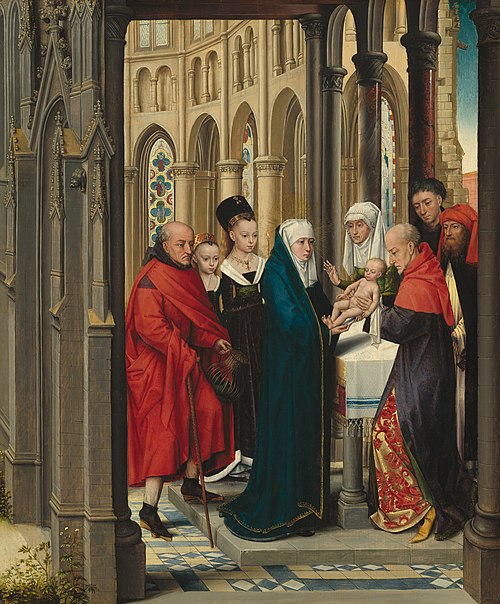 la Présentation au temple, 1463, Maître de l'Adoration des mages du Prado