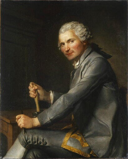 Portrait de Claude-François Attiret, 1770, Simon-Bernard Lenoir