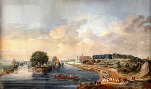 Vue du château de Véretz, côté champs, 1771, Henri-Joseph Van Blarenberghe