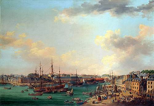 Les abords du port de Brest, 1773, Henri-Joseph Van Blarenberghe