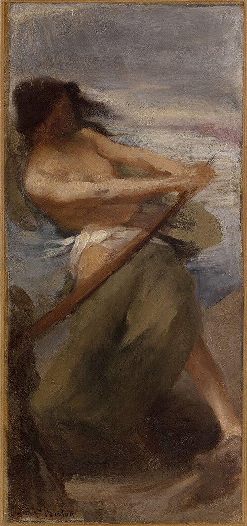 Esquisse pour le salon des Sciences de l'Hôtel de Ville de Paris : L'Eau, 1890, Armand Berton