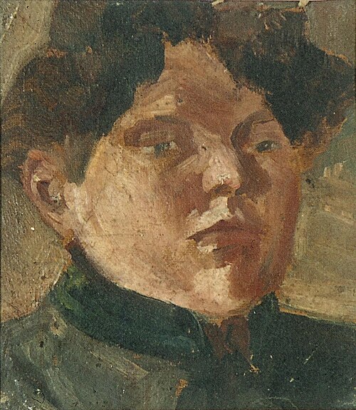 Portret van Agnita Feis, 1907, Theo van Doesburg
