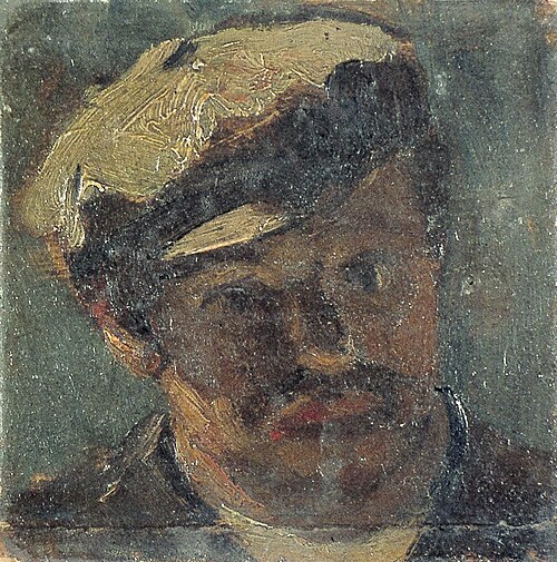 Man met snor en pet, 1907, Theo van Doesburg